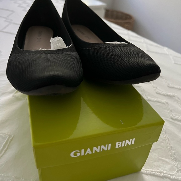 Semine black knit pointy flats - Picture 4 of 5